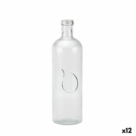 Glass Bottle La Mediterránea Metal Glass 1,6 L (12 Units)