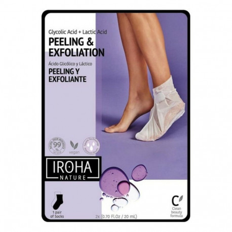 Niisutavad Sokid Peeling and Exfoliation Lavender Iroha IN/FOOT-3 (1 Ühikut)