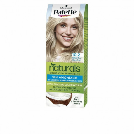 Püsivärv Schwarzkopf Palette Natural Nº 10.2 Nº 10.2-Rubio Muy Claro Frio (1 Ühikut)