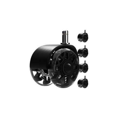 Kółka do fotela obrotowego czarne 5szt. Ruhhy26294