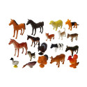 Duży Zestaw 20 Figurek Zwierząt Farma Mata
