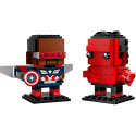 Klocki brickheadz 40668 kapten Ameerika ja punane Hulk
