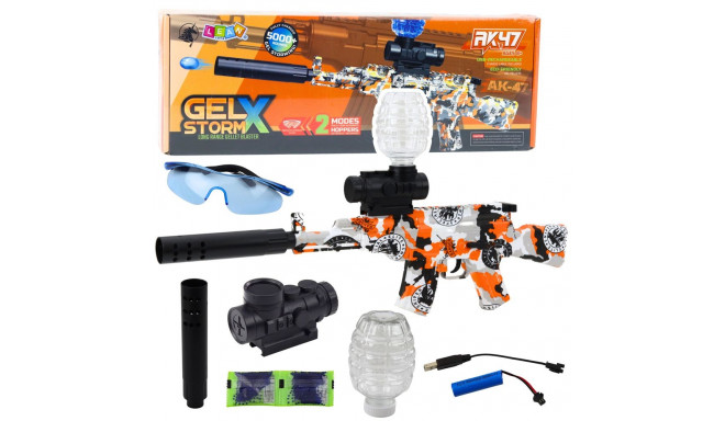 AK47 veepallipüss graffiti oranž