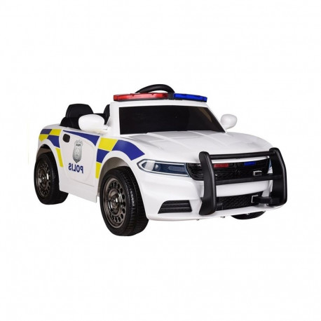 Auto na Akumulator Samochód Policyjny Biały