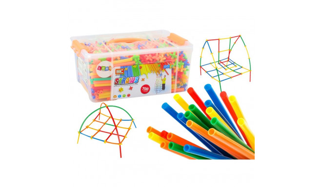 3D konstruktsioonikõrte komplekt värviline karbis 800 tk