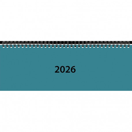 Lauakalender Classic, mereroheline, Õhukesed plastkaaned 2026a.