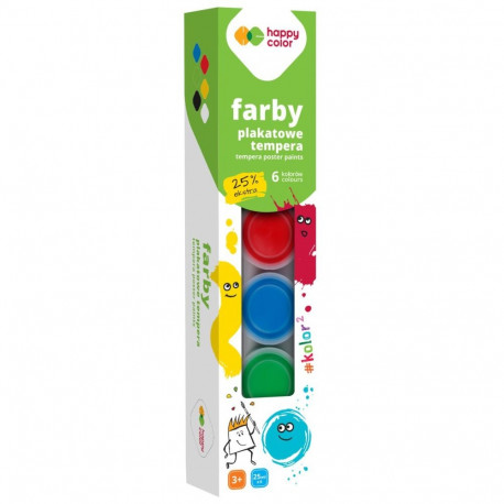 Happy Color Farby temperavärvid 6x25ml