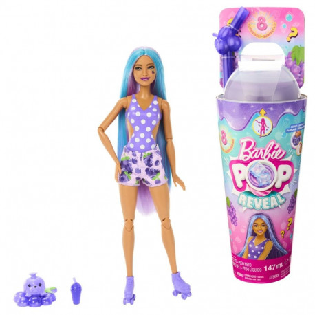 Barbie Pop Reveal joogitopsis üllatusnukk - viinamari