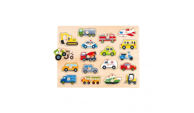 puidust mäng transpordivahendid pusle