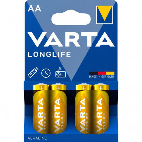 1x4 Varta Longlife Mignon AA LR 6 patarei