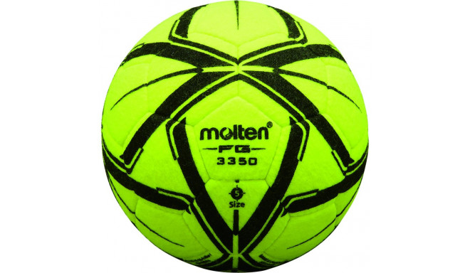 Indoor football F5G3350, Nadelfilz, synth. Leather, handsewn, yellow, TM Molten