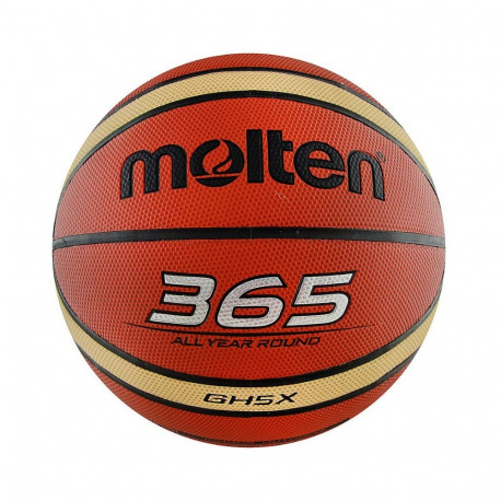 Molten korvpall GH5X, sünt. nahk, oranz/kreem