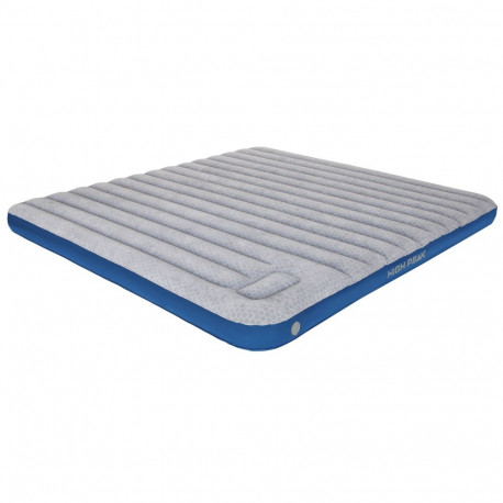 Air bed Cross Beam King Extra Long, lightgrey/blue, 210 x 185 x 20 cm