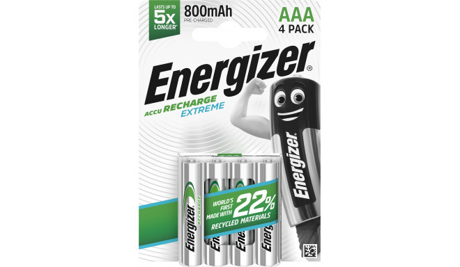 Energizer aku Recharge Extreme AAA CHP4 800mAh