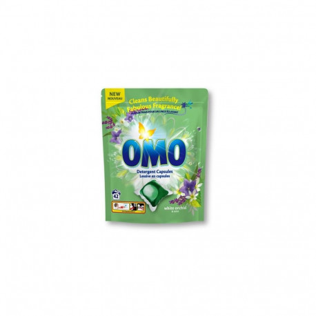 CAPSULES OMO WHITE ORCHID LAUNDRY 42 PCS
