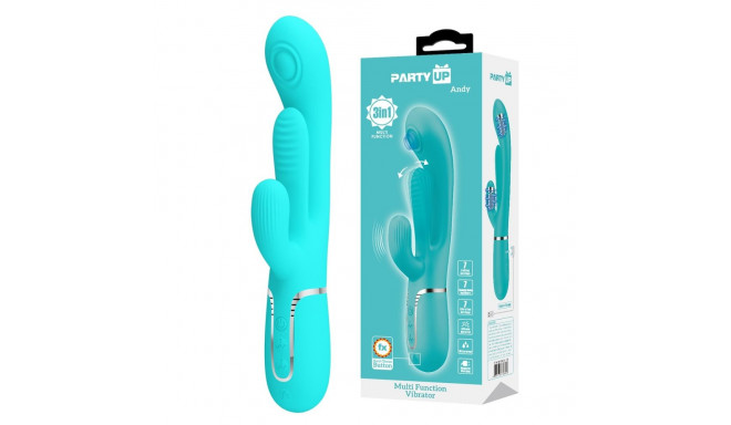Andy vibraator rabbit-tüüpi keelega 7 vibratsioonirežiimiga