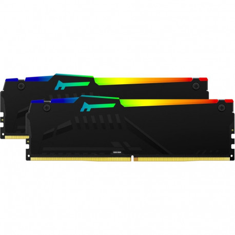 Kingston FURY 32 GB DDR5-5600 Kit, memory (black, KF556C36BBEAK2-32, Fury Beast RGB, XMP, EXPO, for 