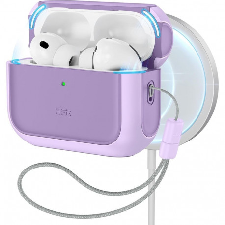 ESR Orbit Halolock MagSafe case for AirPods Pro - purple
