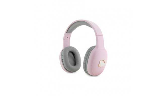 Hello Kitty Metal Logo Bluetooth on-ear headphones - pink