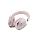 Guess GCube Metallic Script Logo Headphones - Pink