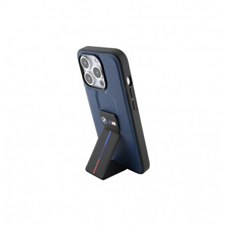 BMW M Grip Stand Bicolor case for iPhone 15 Pro - navy blue