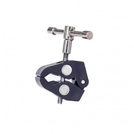 Clamping bracket for mounting accessories with 1/4 and 3/8 inch screw