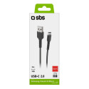 SBS TECABLETC3MTK USB-A - USB-C Cable 3m - Black SBS TECABLETC3MTK USB-A - USB-C Cable 3m - Black