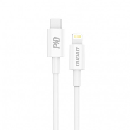 Dudao L6X USB-C - Lightning PD 20W 1m Cable - White