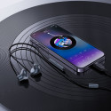 Acefast L1 in-ear headphones with Lightning connector, microphone and remote control 1.2 m - black