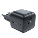 Acefast A77 Mini PD 30W GaN USB-C wall charger - black Acefast A77 Mini PD 30W GaN USB-C wall charger - black