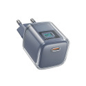 Acefast A53 PD 30W GaN USB-C charger with display - gray