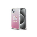 Hello Kitty IML Gradient Electrop Kitty Head case for iPhone 15 - pink
