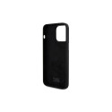Karl Lagerfeld Silicone Choupette Metal Pin case for iPhone 15 Pro Max - black