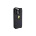 Ferrari Quilted Metal Logo case for iPhone 15 Pro - black