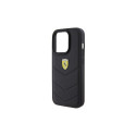 Ferrari Quilted Metal Logo case for iPhone 15 Pro - black