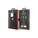 Ferrari Quilted Metal Logo case for iPhone 15 Pro - black