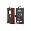 Ferrari Twist Metal Logo case for iPhone 15 Pro - black