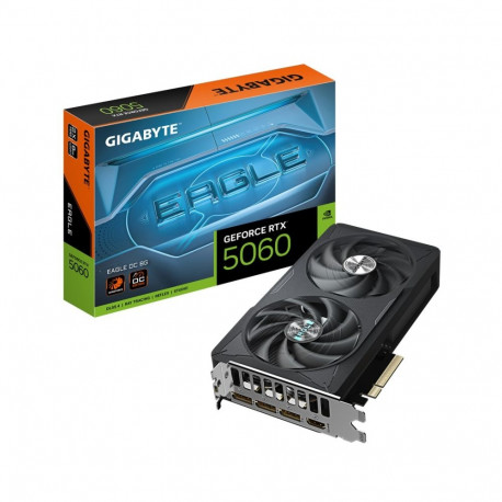 GIGABYTE videokaart GeForce RTX 5060 EAGLE OC 8G GV-N5060EAGLE OC-8GD 8GB GDDR7 128bit PCI-E 5.0 255