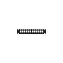 LANBERG PATCH PANEL BLANK 12 PORT 1U 10" BLACK