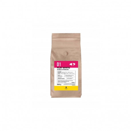 8Grams flat white arabica, robusta röstitud kohvioad, 1 kg