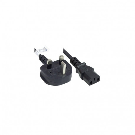 Alcasa P7030-S018 power cable Black 1.8 m Power plug type G C13 coupler