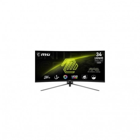MSI MAG 345CQRDE computer monitor 86.4 cm (34") 3440 x 1440 pixels UltraWide Dual Quad HD Black