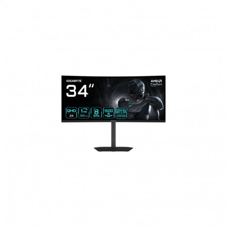 GIGABYTE GS34WQCA 34" WQHD Curved Gaming Monitor - 3440 x 1440, 1500R, 120Hz, 1ms, 300 cd/m