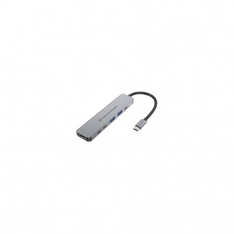 Conceptronic DONN33G 6-in-1 USB 3.2 Gen 1 Docking Station, HDMI, USB-A 5Gbps x 2, USB-C 5Gbps x 2, 1