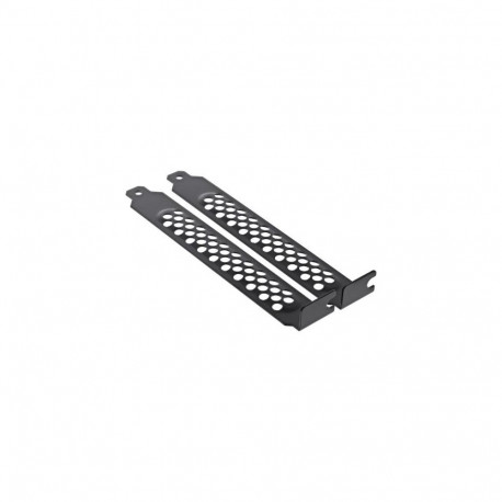 InLine PCI / PCI-E Slot Cover Bracket perforated 2pcs. Set black