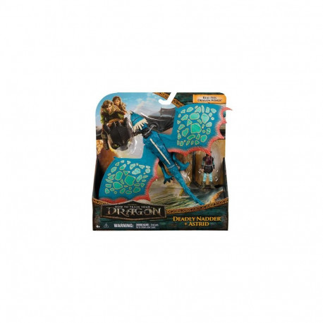 DreamWorks Dragons , How to Train Your Dragon, Deadly Nadder & Astrid, Viking Duo Action Figures