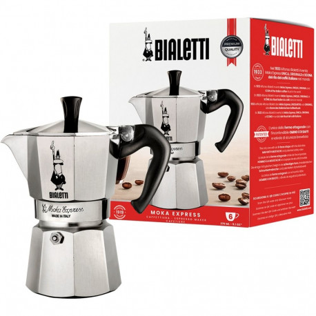 "Bialetti Moka Express - silber - Aluminium - für 6 Tassen"