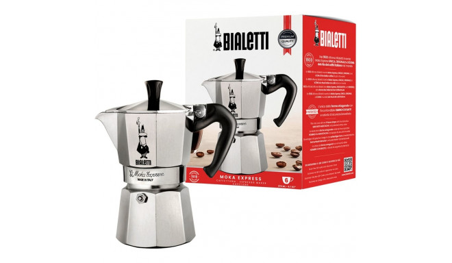 "Bialetti Moka Express - silber - Aluminium - für 6 Tassen"