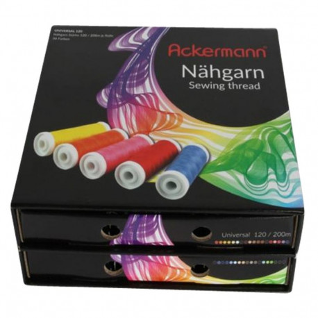 "ACKERMANN Nähgarnbox schwarz"