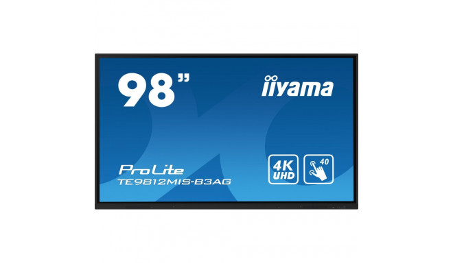 "247,7cm/98"" (3840x2160) iiyama ProLite TE9812MIS-B3AG 16:9 4k UHD IPS 24/7 Digital Signage 8ms 60H